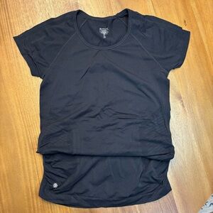 Black Athletic Women's Top Longline